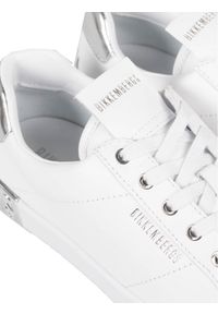 Bikkembergs Sneakersy "Sheba" | B4BKW0134 | Sheba | Kobieta | Biały, Srebrny. Kolor: biały, wielokolorowy, srebrny. Materiał: skóra ekologiczna. Wzór: aplikacja