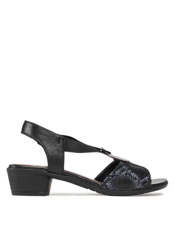 Go Soft Sandały WI23-BETTY-06 Czarny. Kolor: czarny. Materiał: skóra