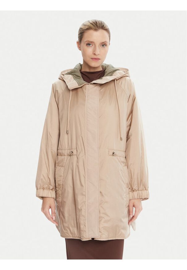 Weekend Max Mara Kurtka przejściowa Alcamo 2525496011 Beżowy Regular Fit. Kolor: beżowy. Materiał: syntetyk