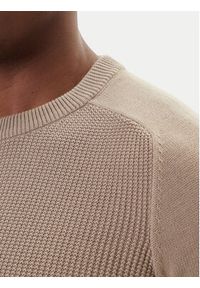 JOOP! Jeans Sweter 15 JJK-11Olivier 30047100 Beżowy Modern Fit. Kolor: beżowy. Materiał: bawełna #3