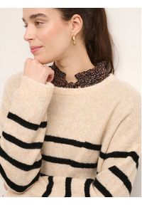 Cream Sweter Berna 10610882 Beżowy Regular Fit. Kolor: beżowy. Materiał: syntetyk #2