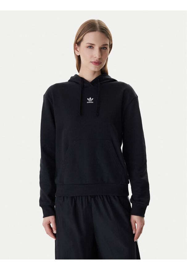 Adidas - adidas Bluza Essentials KC6729 Czarny Regular Fit. Kolor: czarny. Materiał: bawełna