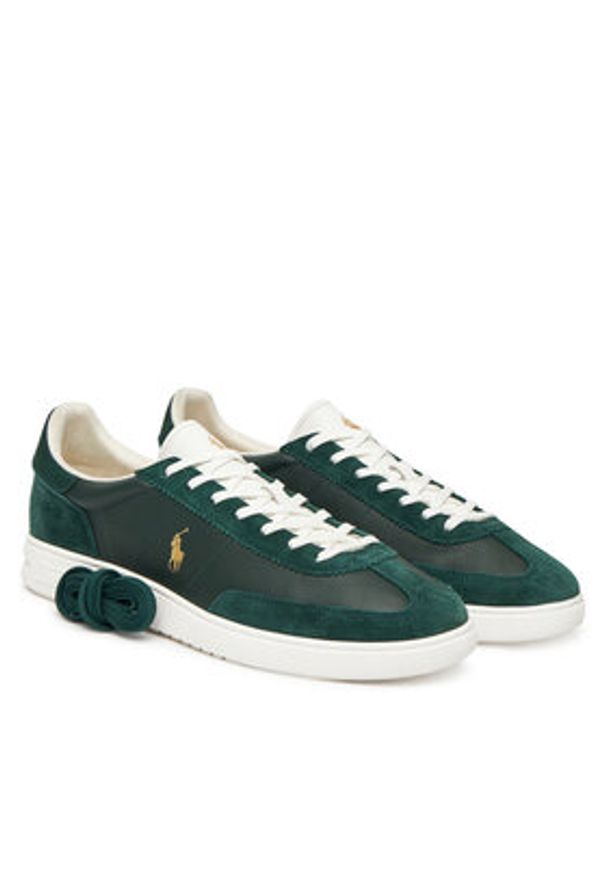 Polo Ralph Lauren Sneakersy 809973701003 Czarny. Kolor: czarny. Materiał: skóra