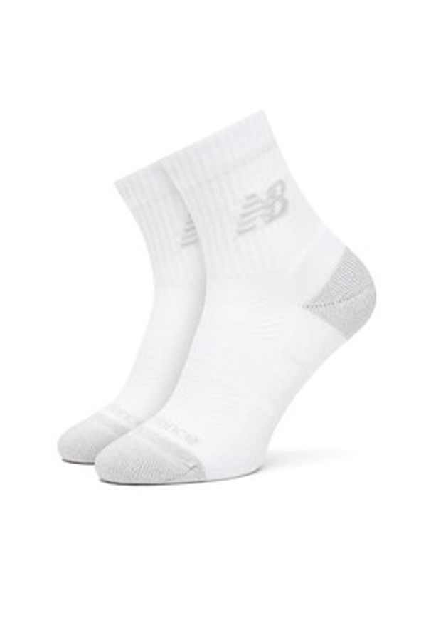 New Balance Zestaw 3 par wysokich skarpet unisex Active Cushion Quarter Socks LAS35204WT Biały. Kolor: biały. Materiał: poliester, materiał