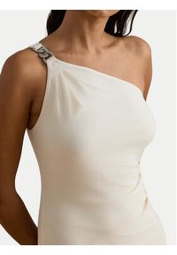 Lauren Ralph Lauren - LAUREN RALPH LAUREN Sukienka wieczorowa 253980922003 Écru Slim Fit. Materiał: syntetyk. Styl: wizytowy #4