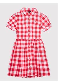 Sukienka codzienna Polo Ralph Lauren. Okazja: na co dzień. Typ kołnierza: polo. Kolor: czerwony. Typ sukienki: proste. Styl: casual #1