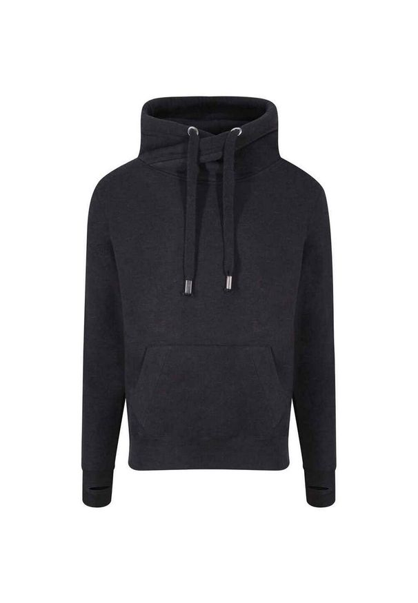 AWDIS - Wrzosowa Bluza Z Kapturem Z Krzyżem Unisex Dla Dorosłych. Typ kołnierza: kaptur. Kolor: czarny