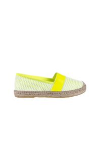 Espadryle Bayla-115 104130 Amarillo, Żółty/ Biały, Materiał - 41. Okazja: na co dzień. Kolor: żółty. Materiał: tkanina. Szerokość cholewki: normalna. Styl: casual #1