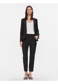 Weekend Max Mara Spodnie materiałowe Rana 2415131021 Czarny Slim Fit. Kolor: czarny. Materiał: syntetyk