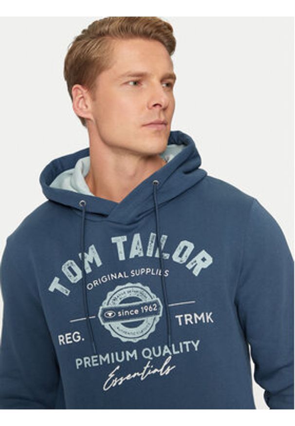 Tom Tailor Bluza 1043292 Granatowy Regular Fit. Kolor: niebieski. Materiał: syntetyk