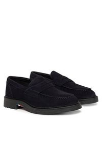 TOMMY HILFIGER - Tommy Hilfiger Mokasyny Comfort Lwt FM0FM05727 Granatowy. Kolor: niebieski. Materiał: zamsz, skóra #4