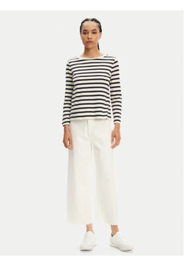 Vero Moda Kuloty Wild Kayla 10307837 Biały Wide Leg. Kolor: biały. Materiał: bawełna