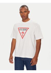 Guess Jeans T-Shirt M4YI45 K8FQ4 Biały Oversize. Kolor: biały. Materiał: bawełna #1