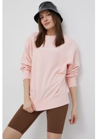 DC bluza bawełniana damska kolor różowy z aplikacją. Kolor: różowy. Materiał: bawełna. Wzór: aplikacja #4