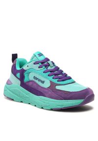 Sneakersy Sprandi. Kolor: fioletowy. Materiał: materiał #1
