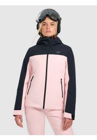4f - 4F Kurtka narciarska membrana 5000 damska - różowa M. Kolor: różowy. Materiał: poliester, materiał. Sezon: zima #1