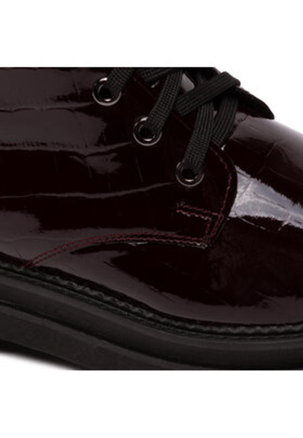 Rage Age Trapery RA-16-06-000414 Bordowy. Kolor: czerwony. Materiał: skóra, lakier