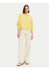 Lacoste Bluza SF2649 Żółty Relaxed Fit. Kolor: żółty. Materiał: bawełna #4
