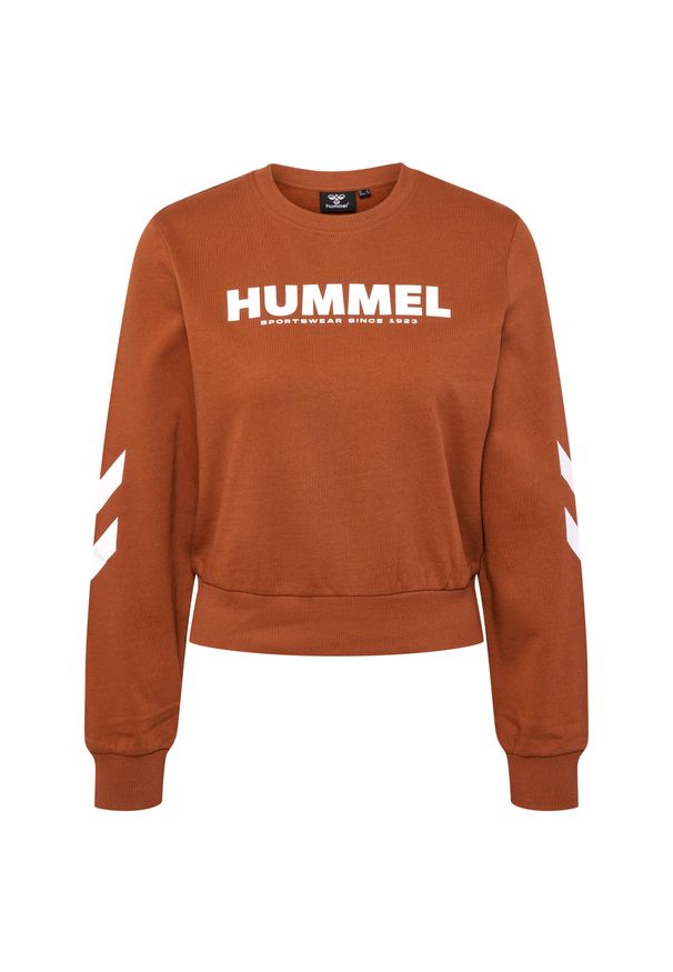 Bluza dla kobiet Hummel Legacy. Kolor: brązowy. Materiał: polar, materiał