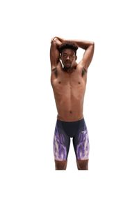 Strój pływacki startowy męski Speedo LZR Valor. Kolor: fioletowy, wielokolorowy, czarny. Materiał: elastan #1
