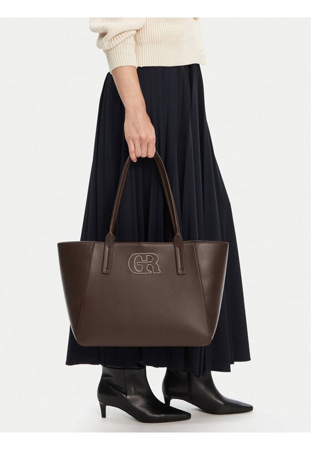 Gino Rossi Torebka CEO-EDELWEIS Brązowy. Kolor: brązowy