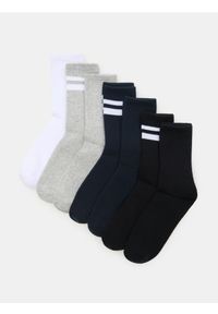 Sinsay - Prążkowane skarpetki 7 pack - wielobarwny. Materiał: prążkowany #1