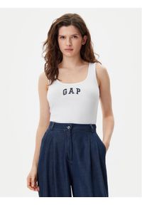 GAP - Gap Top 585421-01 Biały Slim Fit. Kolor: biały. Materiał: bawełna #1