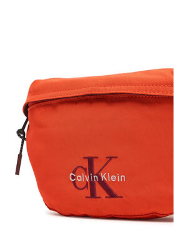Calvin Klein Saszetka nerka Bold Waistbag LV04D3116G Pomarańczowy. Kolor: pomarańczowy. Materiał: materiał