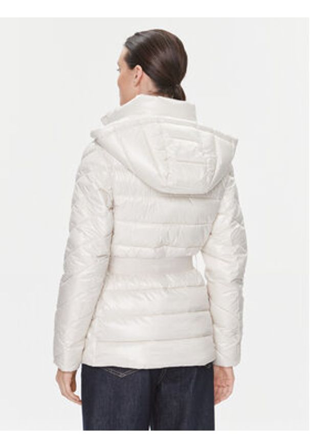 Calvin Klein Kurtka zimowa Ess K20K206090 Écru Slim Fit. Materiał: syntetyk. Sezon: zima