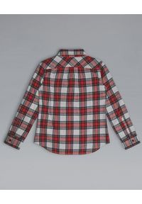 DSQUARED2 KIDS - Flanelowa koszula w kratę 8-16 lat. Okazja: na co dzień. Kolor: czerwony. Materiał: jeans, bawełna. Długość rękawa: długi rękaw. Długość: długie. Sezon: lato. Styl: casual, wizytowy, elegancki #4