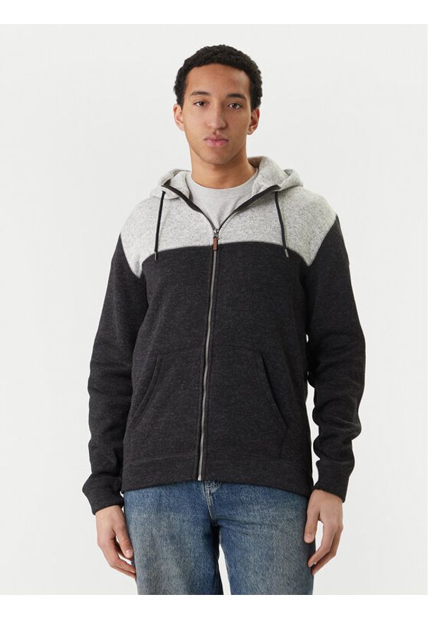 Quiksilver Bluza Keller Block Zip EQYFT05122 Szary Regular Fit. Kolor: szary. Materiał: syntetyk