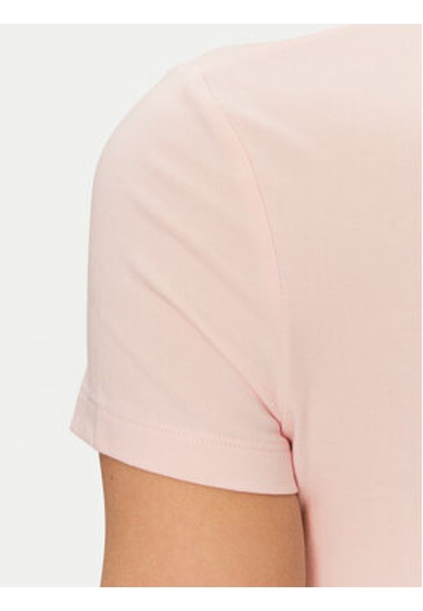 Guess T-Shirt W5GI04 J1314 Różowy Slim Fit. Kolor: różowy. Materiał: bawełna