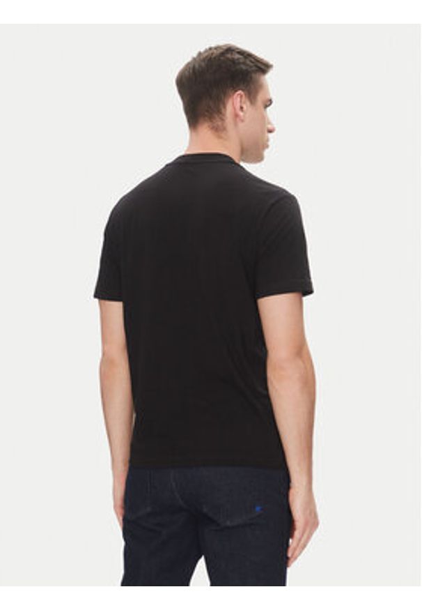Karl Lagerfeld Jeans T-Shirt A2M17072 Czarny Regular Fit. Kolor: czarny. Materiał: syntetyk