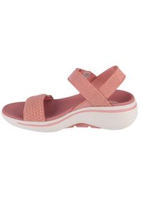 skechers - Sandały damskie, Go Walk Arch Fit Sandal - Polished. Kolor: różowy