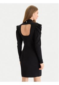 TwinSet - TWINSET Sukienka dzianinowa 252AT3010 Czarny Slim Fit. Kolor: czarny. Materiał: wiskoza #4