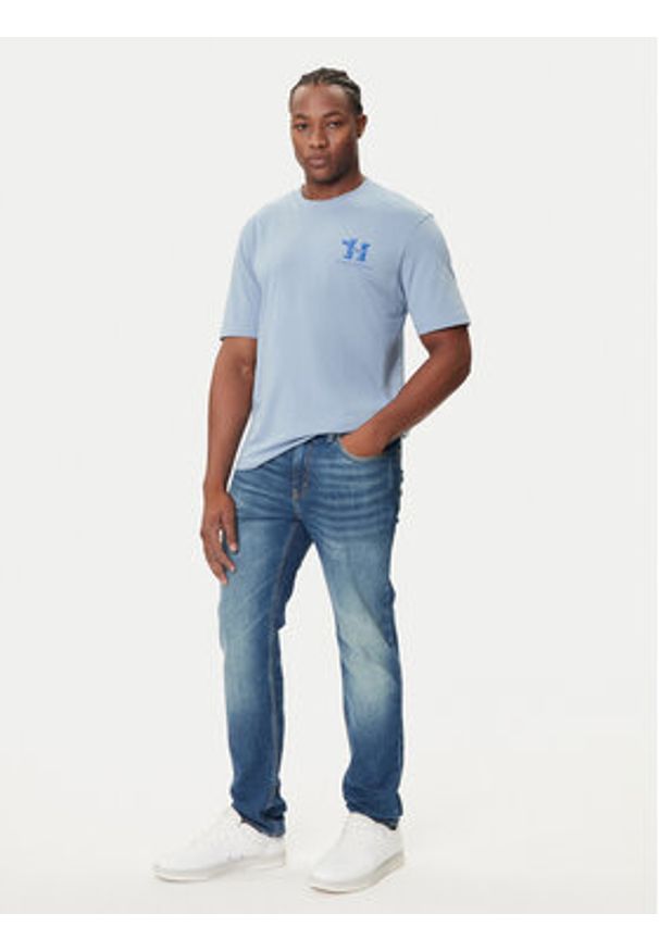 Hugo - HUGO T-Shirt Nedix 50543483 Błękitny Regular Fit. Kolor: niebieski. Materiał: bawełna