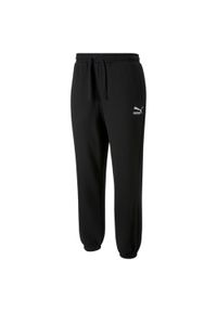 Jogging Puma Classics FL. Kolor: czarny. Materiał: bawełna, syntetyk, materiał. Sport: bieganie