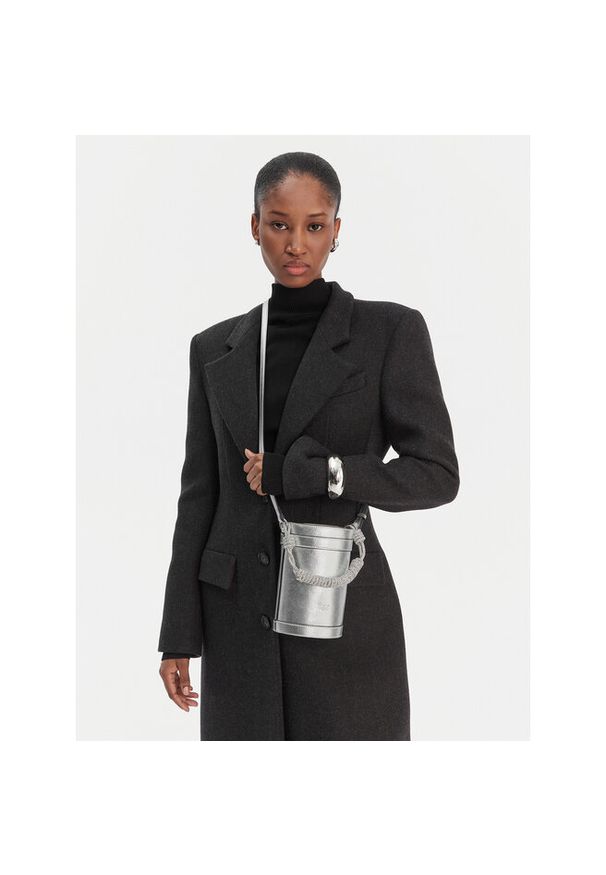 Pinko - Torebka PINKO. Kolor: srebrny