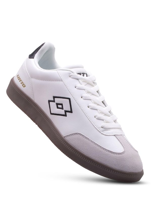 Buty sportowe LOTTO VINTAL sneakersy. Zapięcie: sznurówki. Kolor: czarny, szary, biały, wielokolorowy. Materiał: zamsz, materiał, syntetyk. Szerokość cholewki: normalna. Sport: turystyka piesza