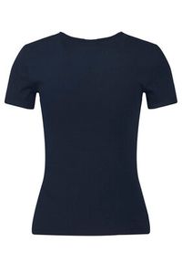 Tommy Jeans T-Shirt Badge DW0DW17881 Granatowy Slim Fit. Kolor: niebieski. Materiał: bawełna #5