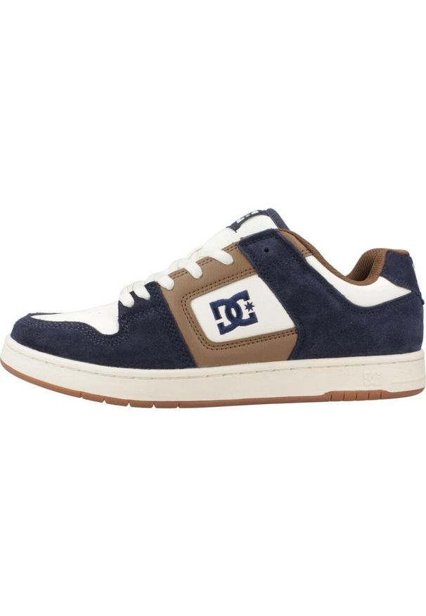 DC Shoes - Buty DC MANTECA 4 Niebieski. Okazja: na co dzień. Kolor: niebieski, wielokolorowy, brązowy, żółty. Materiał: skóra. Szerokość cholewki: normalna