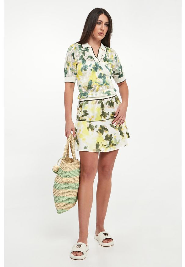 Liu Jo - Sweter damski polo LIU JO. Typ kołnierza: polo