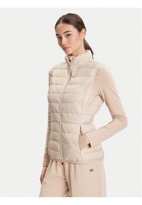 EA7 Emporio Armani Bezrękawnik 7W000472 AF12477 U1046 Beżowy Slim Fit. Kolor: beżowy. Materiał: syntetyk. Długość rękawa: bez rękawów