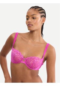 Triumph Biustonosz balkonetka Waves Of Glow 10226332 Różowy ciemny. Kolor: różowy. Materiał: syntetyk #1
