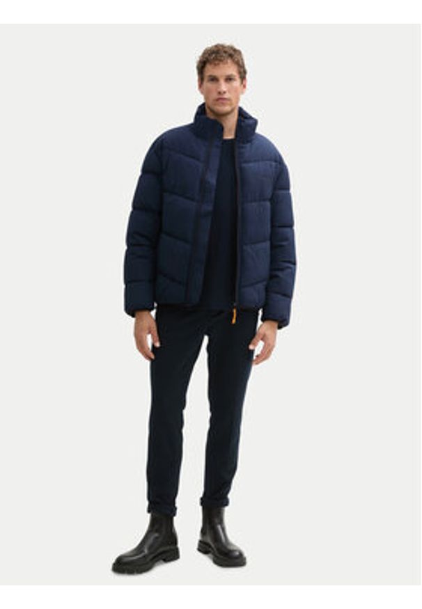 Tom Tailor Denim Kurtka zimowa 1043794 Granatowy Relaxed Fit. Kolor: niebieski. Materiał: syntetyk. Sezon: zima