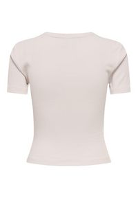 only - ONLY T-Shirt Femke 15369336 Różowy jasny Slim Fit. Kolor: różowy. Materiał: bawełna #5