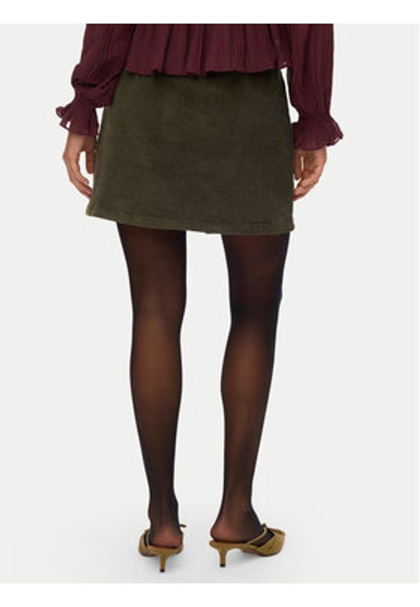 Vero Moda Spódnica mini Etta 10315342 Zielony Regular Fit. Kolor: zielony. Materiał: bawełna