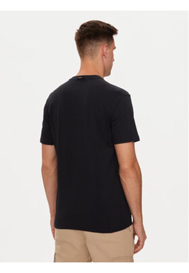 Napapijri T-Shirt S-Bollo NP0A4I3C Czarny Regular Fit. Kolor: czarny. Materiał: bawełna