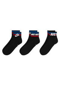 Nike - Skarpety Unisex Dla Dorosłych Essentials Everyday (zestaw 3 Sztuk). Kolor: czarny. Sport: turystyka piesza