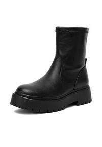 DeeZee Botki 13123-41 Czarny. Kolor: czarny. Materiał: materiał #7
